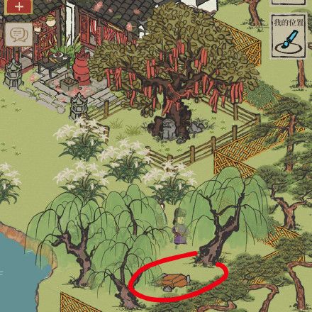 江南百景图钱塘春行月老祠宝箱在哪 钱塘春行月老祠宝箱位置分享图片5